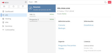 Estadísticas de consumo para tu VPS